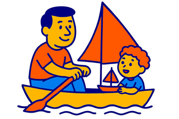 Row, row, row your boat with my Son, gently down the Stream with me