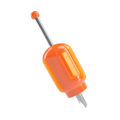 Fototapeta premium Stylized Orange Awl with Metallic Needle on Black Background for Industrial Use