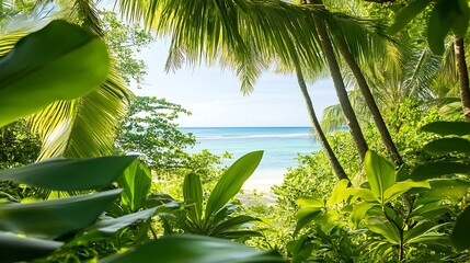 緑の楽園からの眺望