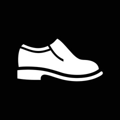 Fashionable footwear silhouette vector logo, perfect for luxury branding, posters, and trendy online ads.