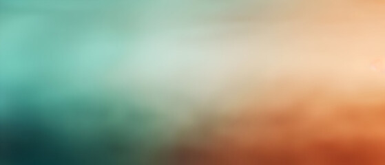 Watercolor background aqua to bronze gradient color
