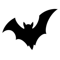 Fototapeta premium bat flying towards viewer icon vector silhouette