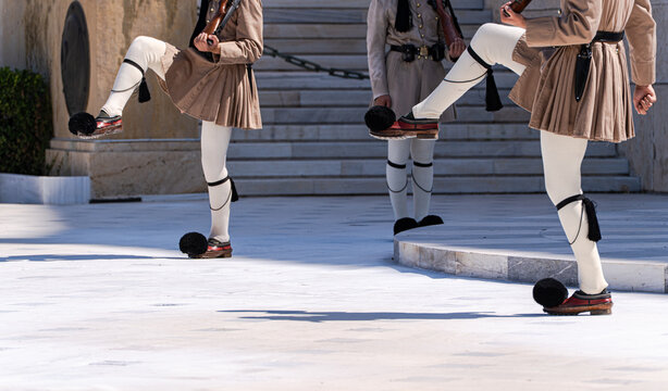 Presidential guards ceremony at Athens President Palace