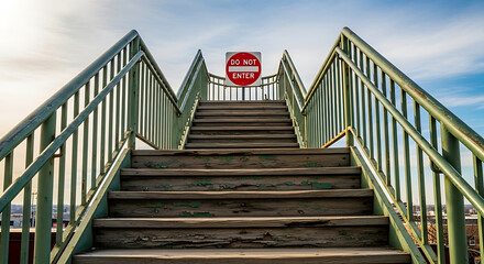 Forbidden Steps A Staircase Leading to Nowhere