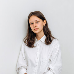Obraz premium Russian Female Student Visa Photo