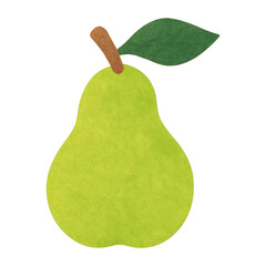 PNG Vibrant pear illustration design.
