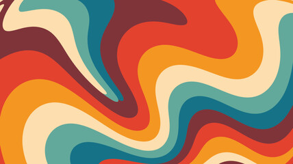 Groovy Retro Swirl A vibrant, retro-inspired background with swirling patterns, perfect for adding a vintage aesthetic to your designs.