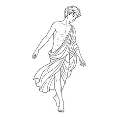 Eternal Desire Pothos Lineart – Pothos Vector Outline Drawing with Mythical Symbolism – Pothos Drawing – Vector of Pothos – Pothos Outline