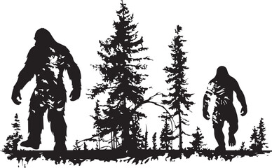 Bigfoot Wilderness Silhouette Bundle