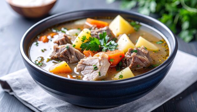 Sop Buntut Oxtail Soup. Traditional Indonesian food