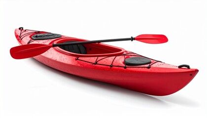 Naklejka premium red boat on white