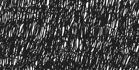 Grunge cross hatch seamless pattern. Crayon hand drawn messy spiral lines, rough pencil scribbles drawing vector background