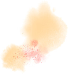 Watercolor stain decoration