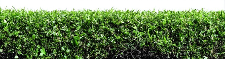 Obraz premium Close-up of dense green grass or turf