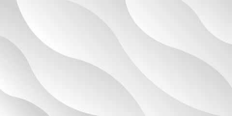 Fototapeta premium Abstract White Wave Background Modern Design