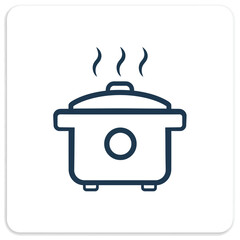 Cooking Pot on Electric Stovetop for Food.