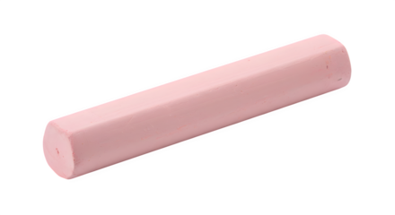Pink chalk stick against black. Shows chalky texture, studio lighting. For education, art materials, or creative projects.