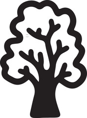 Tree art Abstract geometric composition with vibrant color accents