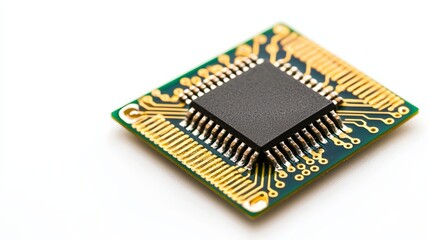 Digital currency chip isolated on white background