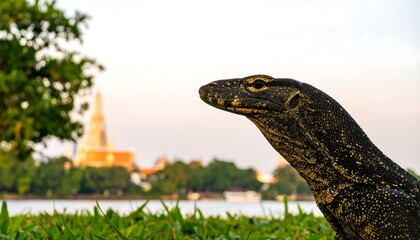 Close-up of a monitor lizard