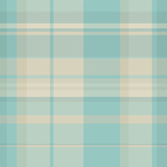 Soft pastel plaid pattern. Serene blue and beige hues create a calming, versatile background. Ideal for textiles, web design, or creative projects.