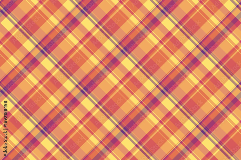 Poster warm plaid pattern with intersecting lines and a soft texture. ideal for textile design, backgrounds