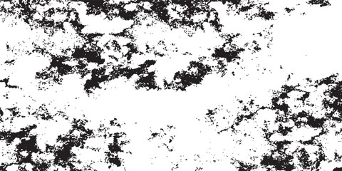 Fototapeta premium Grunge black and white pattern. Monochrome particles abstract texture. Background of cracks, scuffs, chips, stains, ink spots, lines. Suit for banner, brochure, presentation and poster