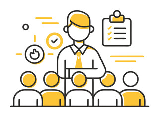 Educational Seminar Graphic for Corporate Learning