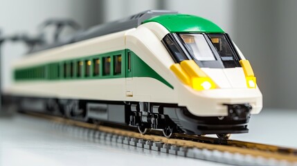 Naklejka premium Bullet train isolated on white background