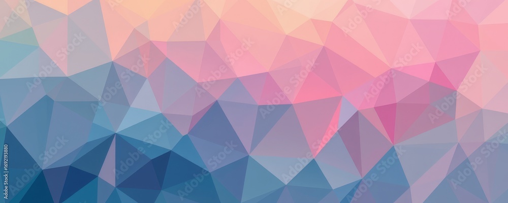 Aufkleber the image features an abstract geometric design composed of numerous interconnected triangles