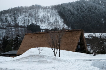 Landscape in Shirakawa Village, Gifu, Japan