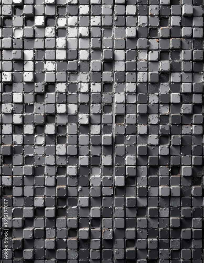 Leinwandbilder the image features an array of small, uniformly shaped cubes arranged in a grid pattern