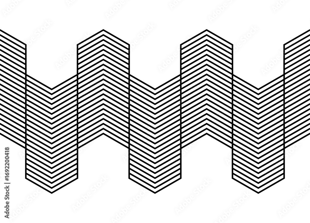Poster seamless graphic design element. border of thin black lines on a white background. pattern for adver