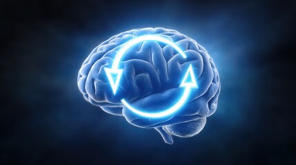 Negativity bias and mental reset concept. Adjusting thoughts about fear, anxiety, and overthinking for improvement.