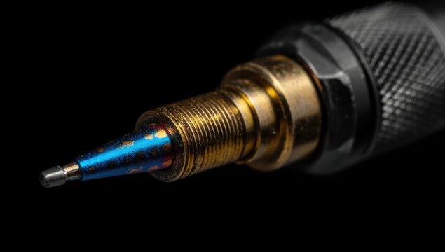 Close-up of a precision instrument tip