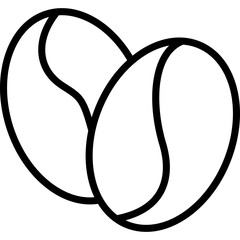 coffee beans line icon
