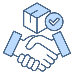 Carrier White Blue Icon Element For Design