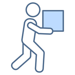 Dispatch White Blue Icon Element For Design