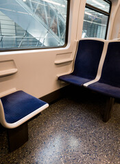 modern subway car ready for passengers