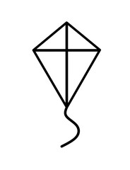 kite icon vector on white background