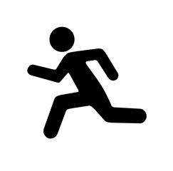 running icon. runner icon on white background