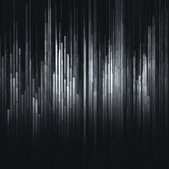 Obraz premium Abstract grayscale vertical bars, dark background