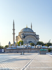 Nuruosmaniye Mosque in Istanbul: Majestic Facade at Sunrise