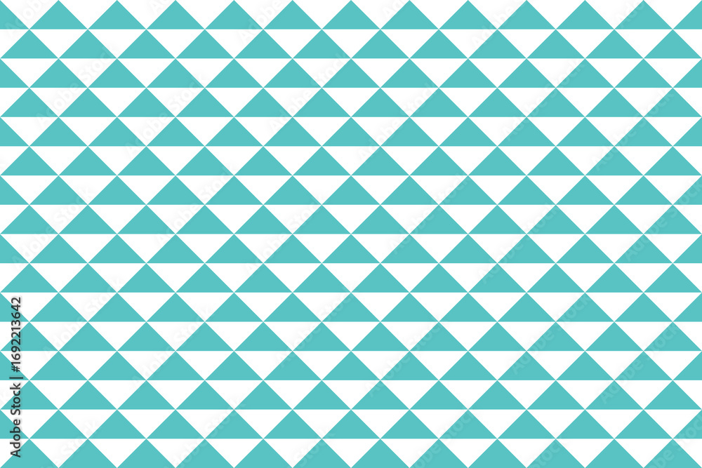 Poster mediumturquoise color triangle geometric pattern for background