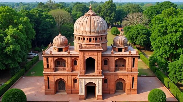 Stunning Aerial View of Atia Mosque, Bangladesh: A Spiritual Journey Over Delduar in Dhaka Division. Explore Faith, Culture, and Architectural Beauty