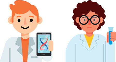 Young Scientists Researching In Lab