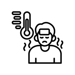 Fever line icon