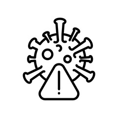 Infection line icon