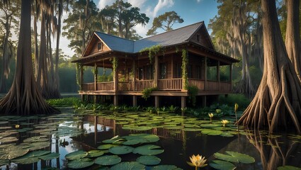 Rainwood Sanctuary - Classic Houses in the wilderness embrace the timeless charm of secluded architecture, where nature’s serenity blends seamlessly with rustic heritage and peaceful living