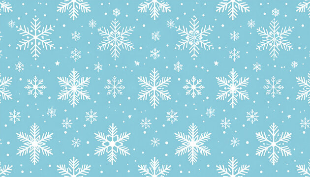 Winter Wonderland Seamless Snowflake Pattern for Festive Designs